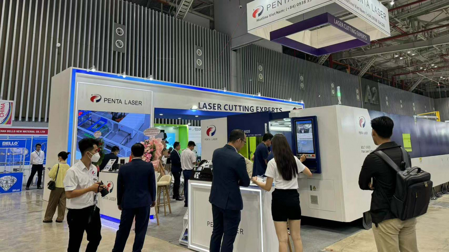 Лазерный станок Penta Laser BOLT VII мощностью 20 кВт произвел фурор на выставке MTA Vietnam, задавая новый тренд в металлообработке